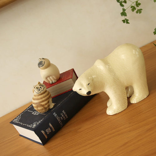 楽天市場】【クーポン4種あり】リサラーソン 置物 シロクマ (大