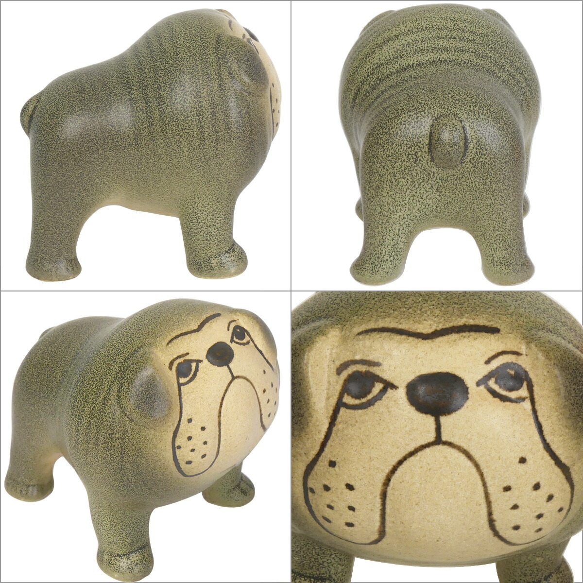 楽天市場】【クーポン4種あり】リサラーソン 置物 ケンネル ブルドッグ