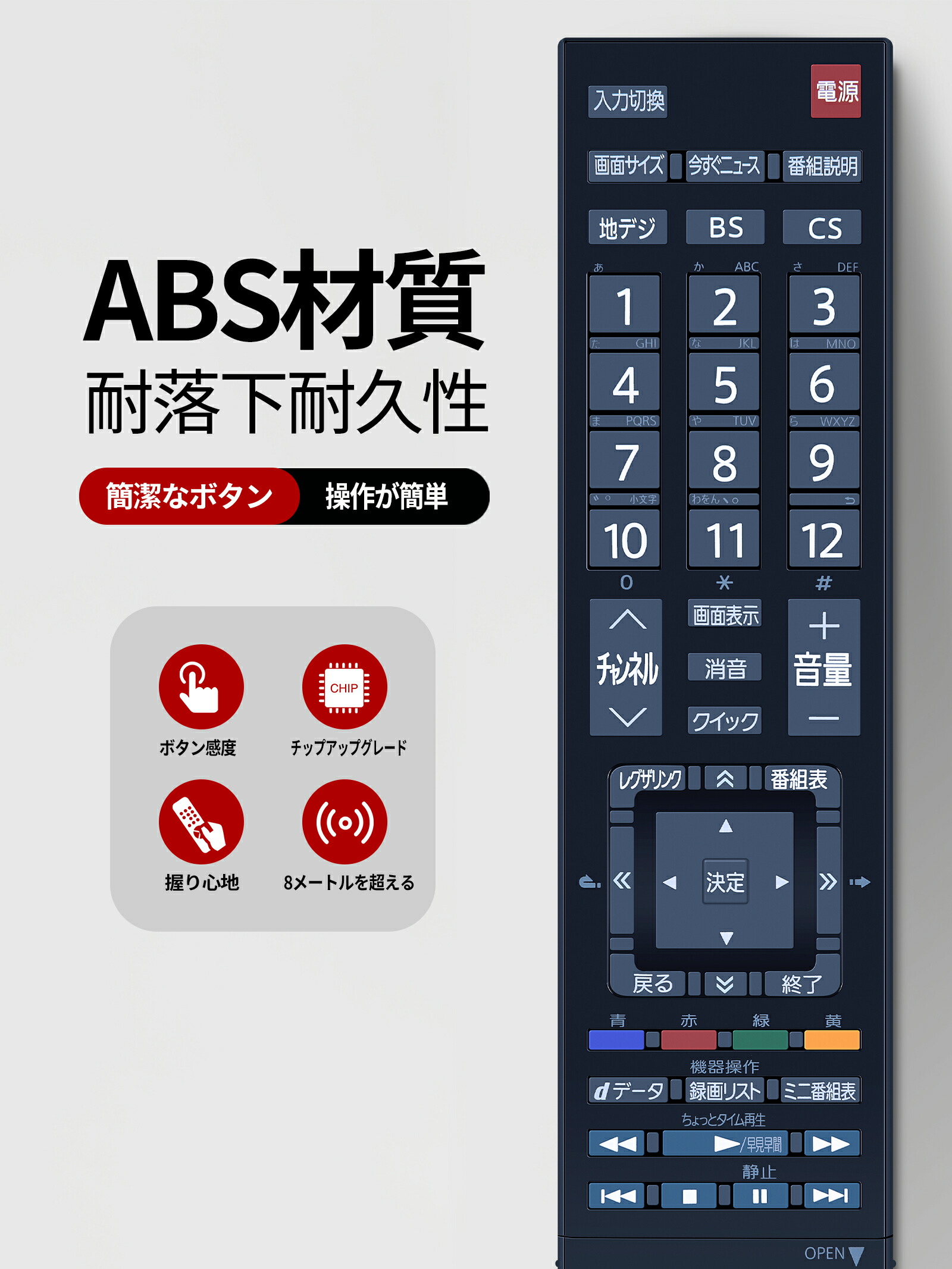 楽天市場】SHZ 東芝 CT-90340 リモコン for Toshiba 東芝 液晶テレビ用