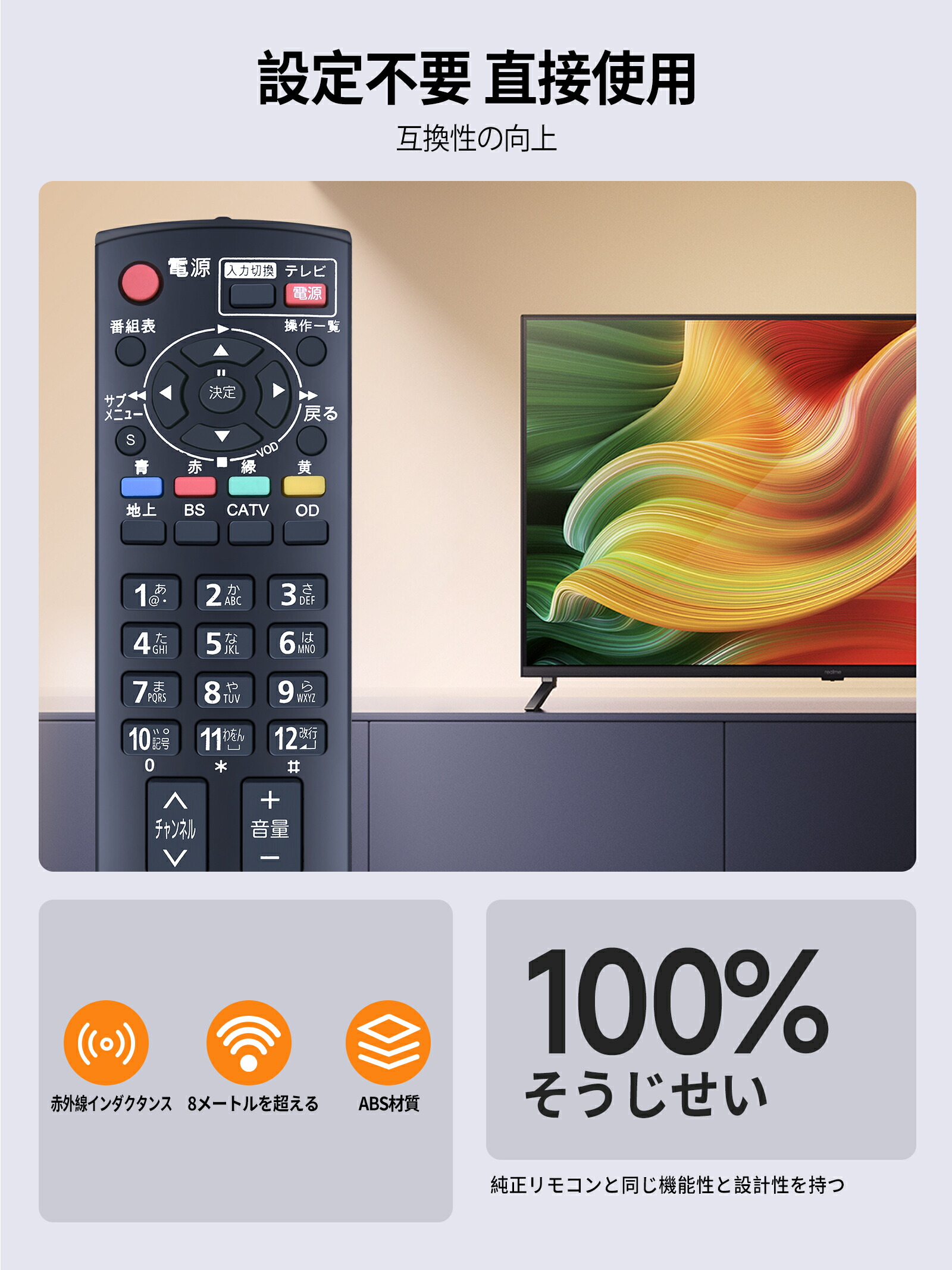 楽天市場】パナソニック CATV リモコン N2QAYB000317 for Panasonic