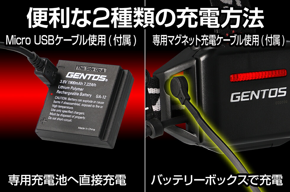 楽天市場】ジェントス LEDヘッドライト GH-110RG Gシリーズ