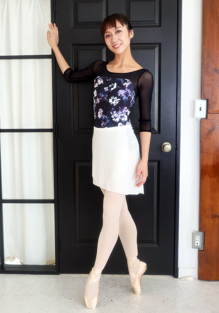 楽天市場】バレエ 大人 サラカラプリント・7分袖レオタード ドゥッシュ