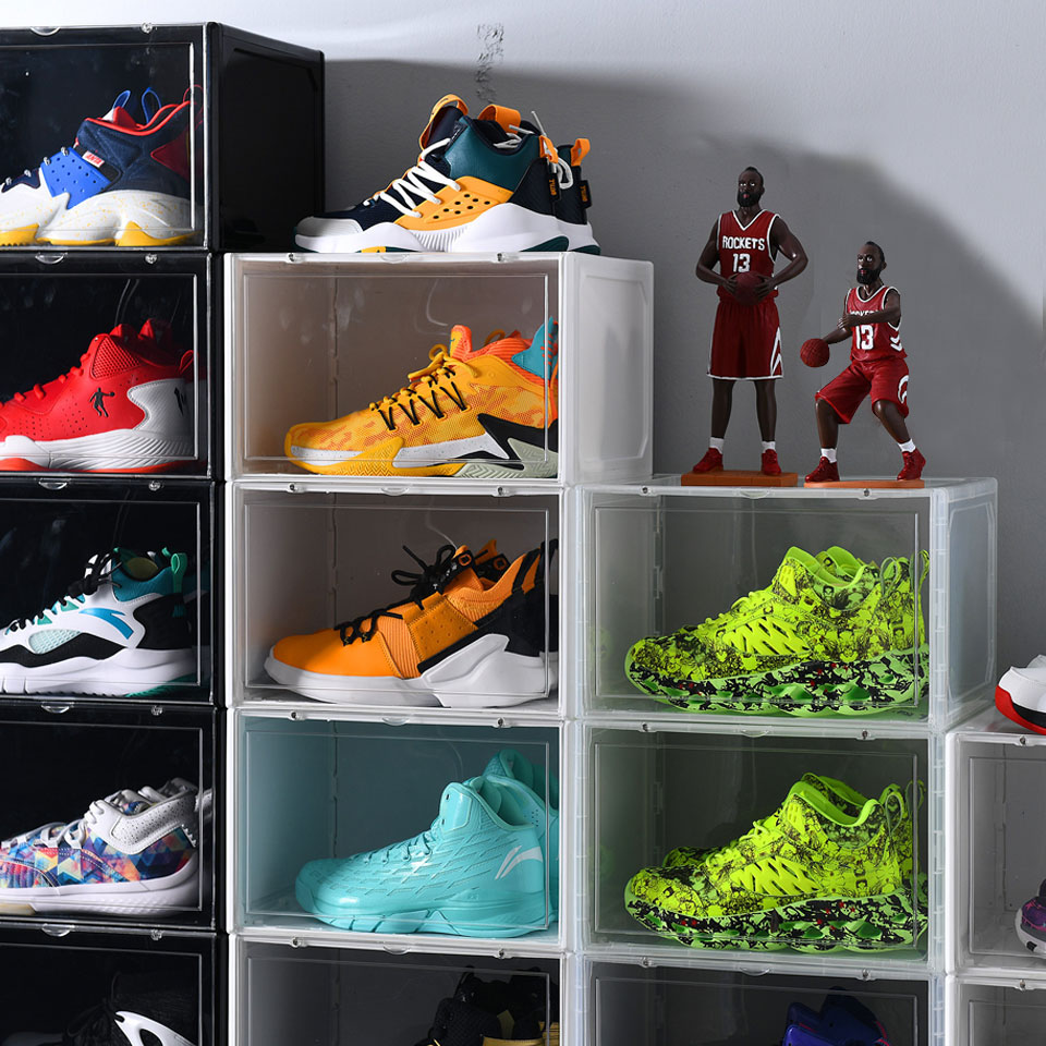 楽天市場】シューズボックス シューズケース 6個セット 収納ボックス