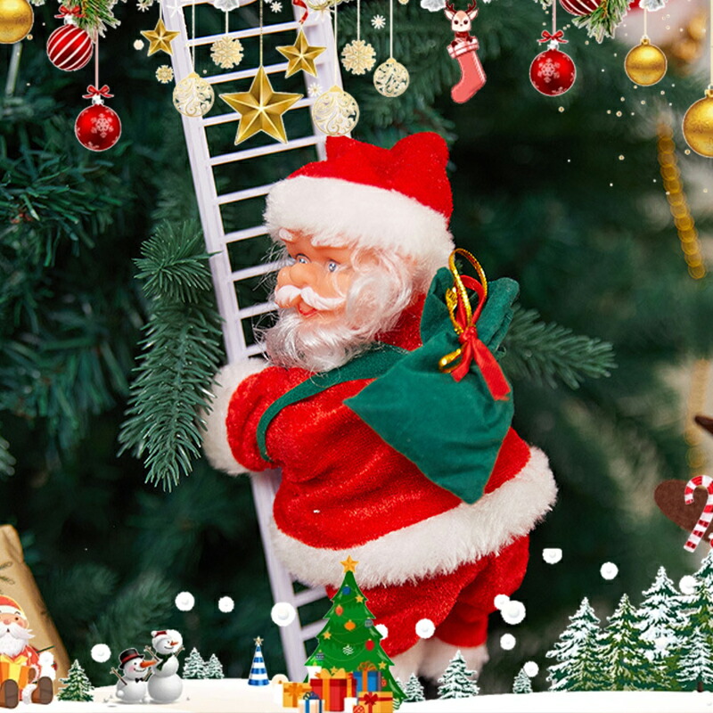 楽天市場】＼5倍ポイント／クリスマス 飾り サンタはしご