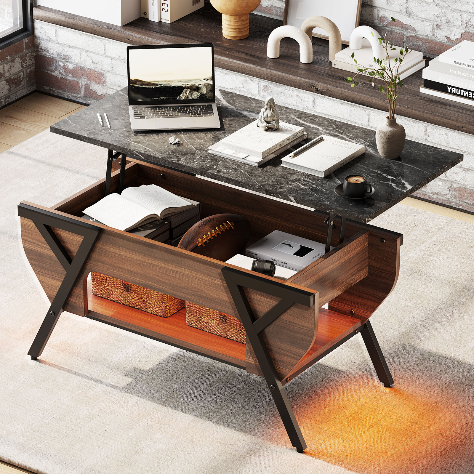 楽天市場】＼翌日発送／リフトアップテーブル 昇降テーブル ロー