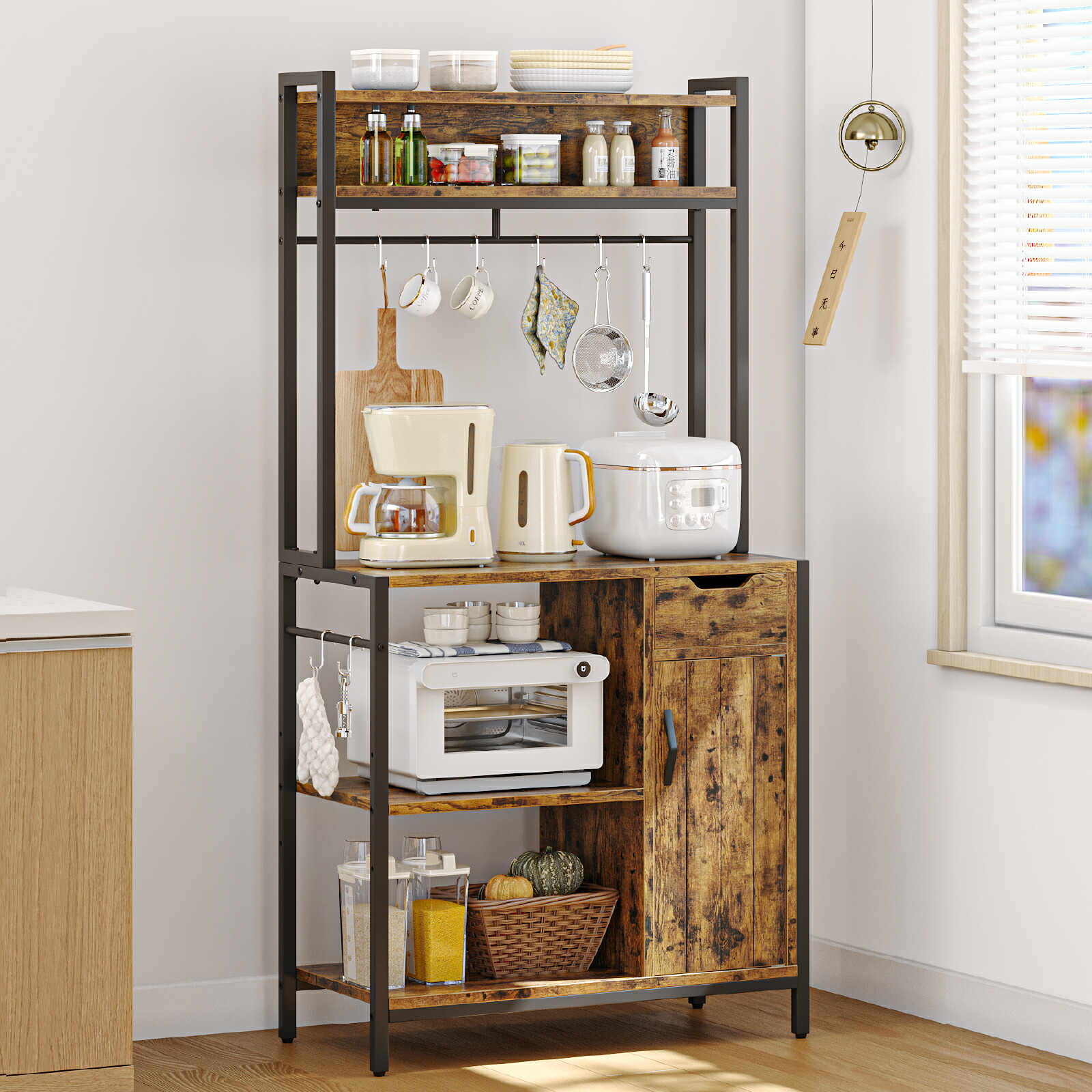 楽天市場】＼翌日発送！／Bestier キッチンラック 幅90cm オープン