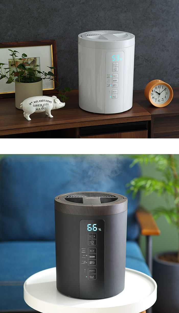 楽天市場】加湿器 スチーム式 小型 【特典付き】 加熱式 上部給水 卓上