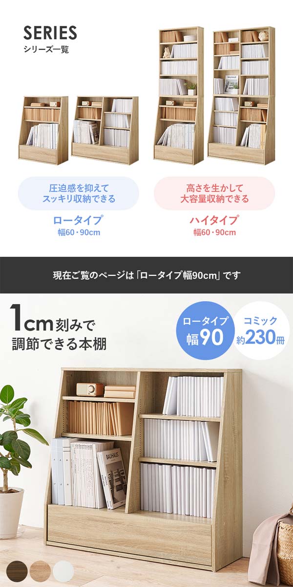 楽天市場】本棚 大容量 薄型 おしゃれ 文庫本 漫画 ブックラック 幅