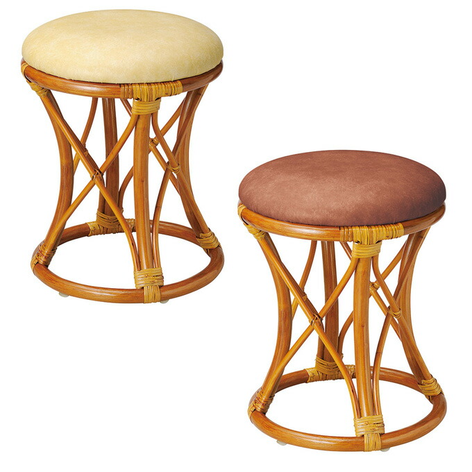 楽天市場】ラタンスツール スツール イス 椅子 いす 丸椅子 丸イス