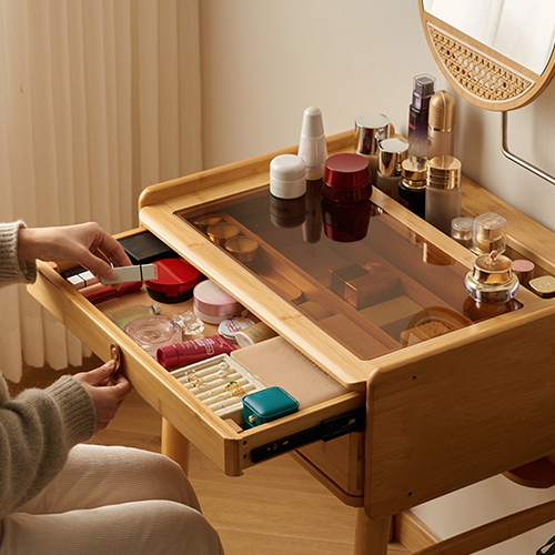 楽天市場】【レビュー特典】ドレッサー デスク 幅60cm 一面鏡