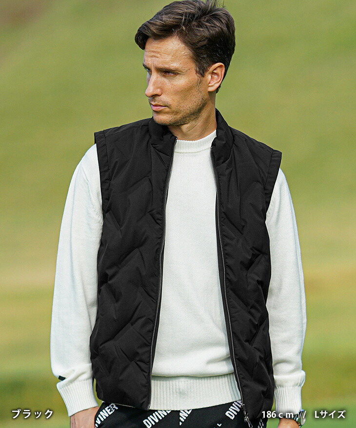 楽天市場】【DIVINER GOLF】 ゴルフウェア メンズ ダウンベスト