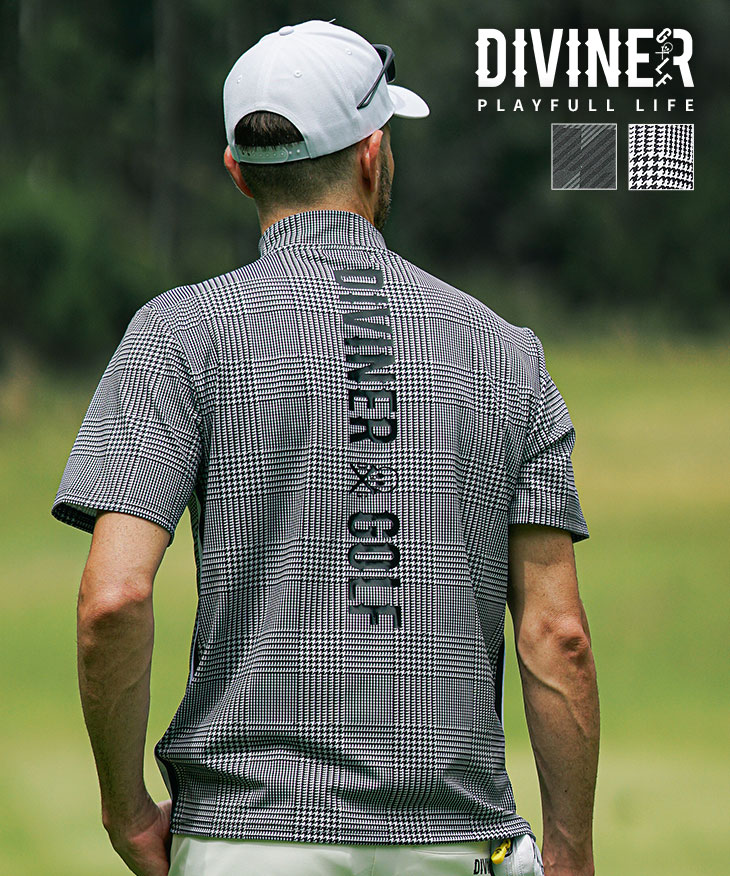 楽天市場】【DIVINER GOLF】 ゴルフウェア メンズ モックネック 半袖