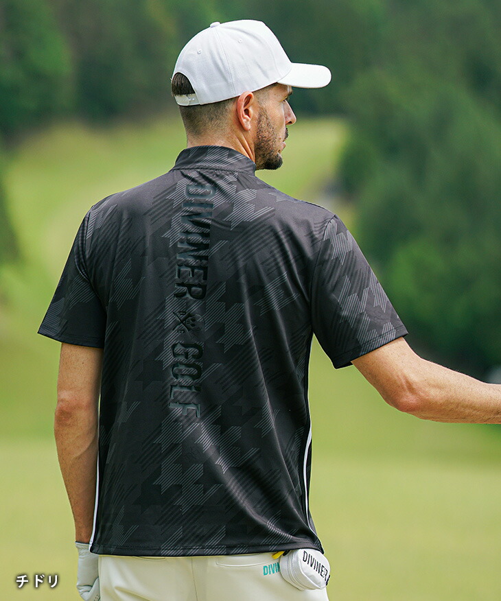 楽天市場】【DIVINER GOLF】 ゴルフウェア メンズ モックネック 半袖