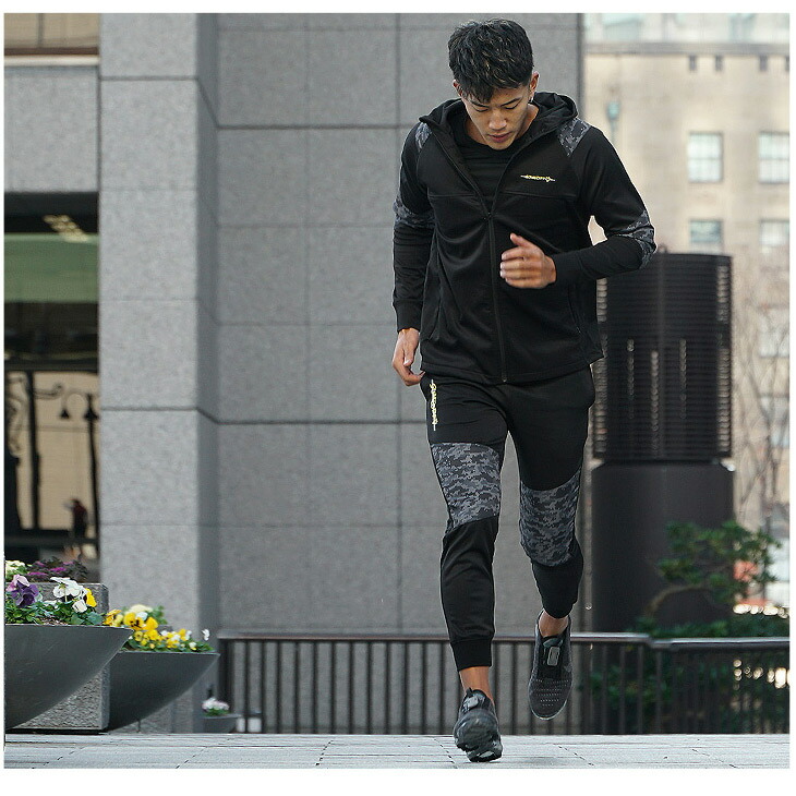 楽天市場】セットアップ メンズ トレーニング ジャージ上下