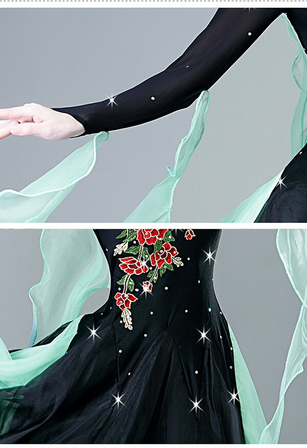 楽天市場】社交ダンス ドレス 競技用 社交ダンス衣装 ワンピース