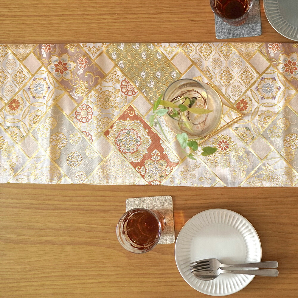 楽天市場】テーブルランナー 西陣織 テーブルセンター 約 30×200 花柄