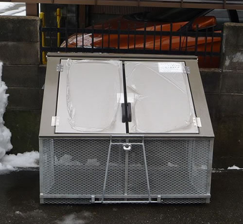 楽天市場】カワバタ 折りたたみ式ゴミステーション ワンタッチ君 A-5