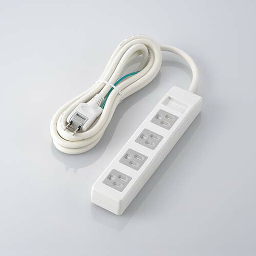 楽天市場】エレコム 電源タップ 2.5m 3極4口シャッタータップ 4個口