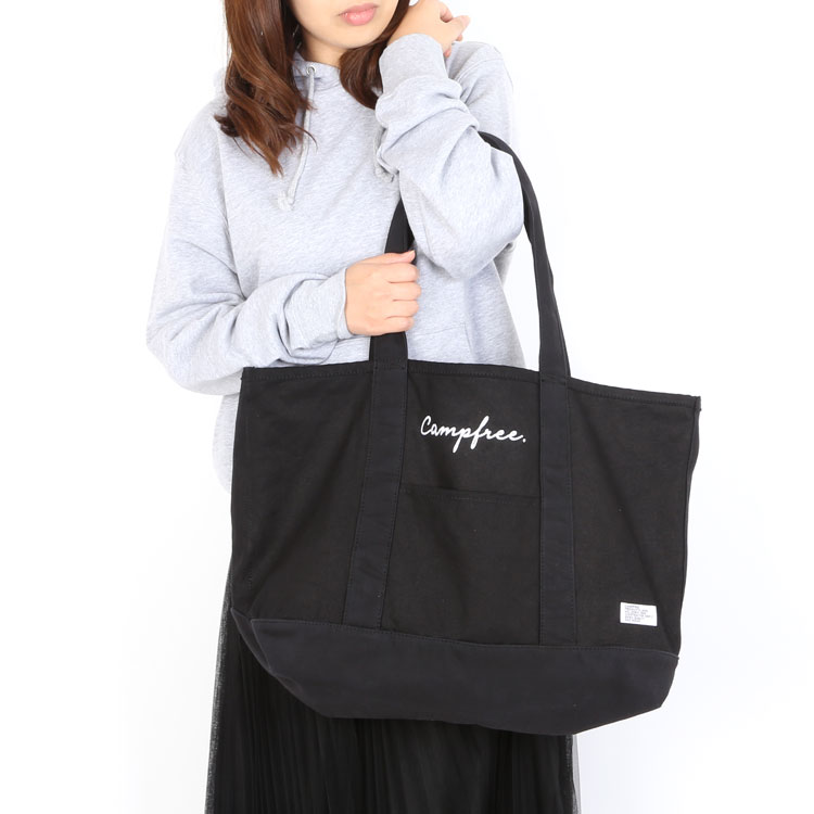 楽天市場】CAMPFREE トートバッグ 刺繍入り クラフトビッグトート