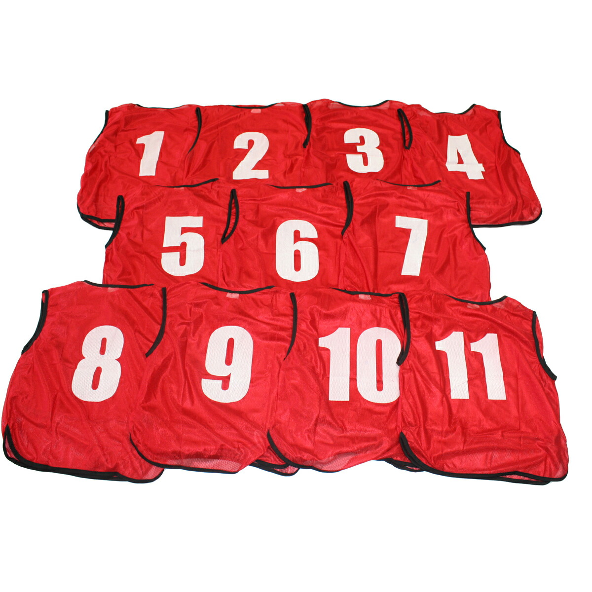 楽天市場】番号入り ビブス 【 1 〜 11番 セット 】 サッカー バスケ