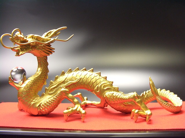 楽天市場】＼↑ランキング1位／龍の置物 風水 龍 置物 金 風水グッズ