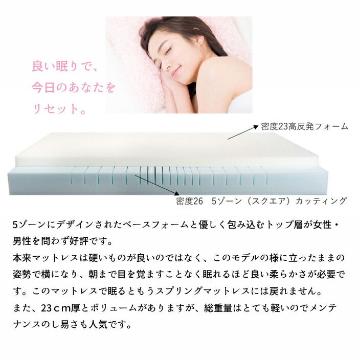 ノンコイルマットレス シングル Sleep Matics スリープ マティックス