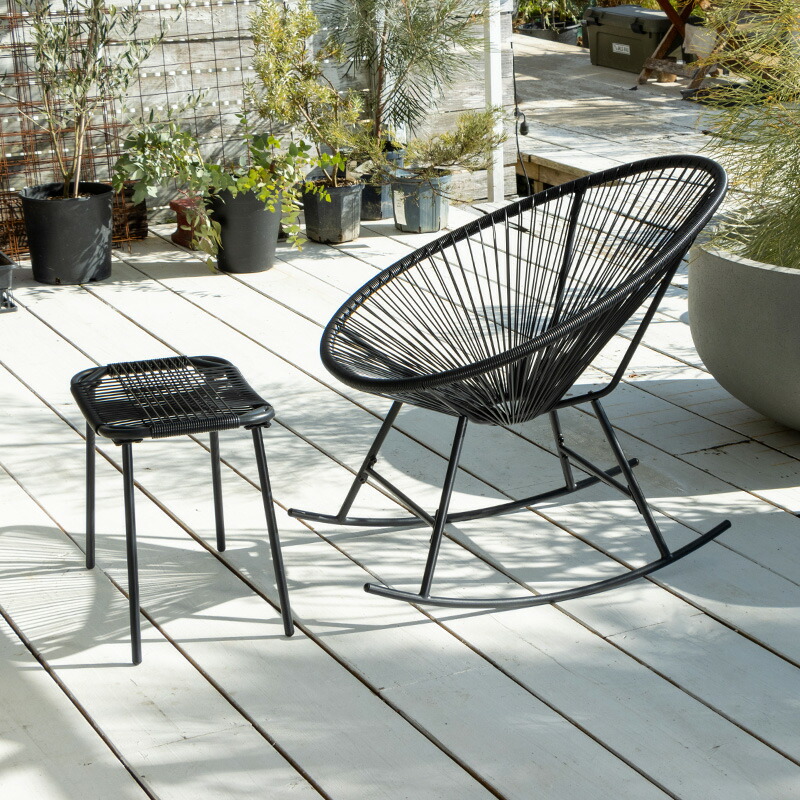 楽天市場】ガーデンチェア ロッキングチェア 1人掛け ガーデン チェア