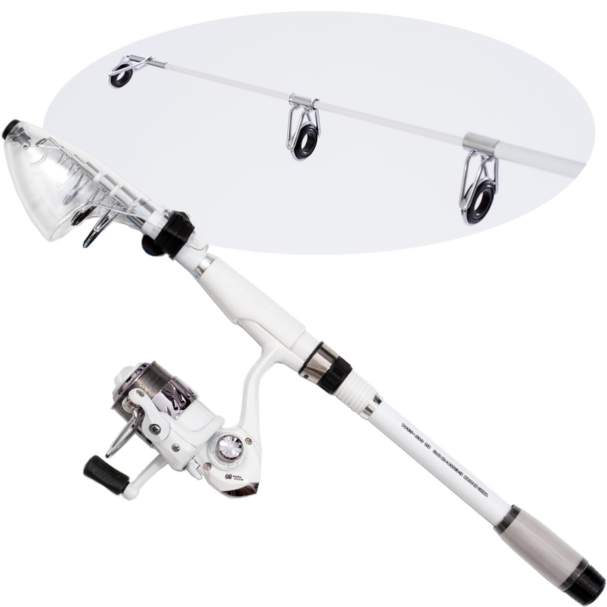 楽天市場】ファミリーパックセット 210 ホワイト ロッドリールセット