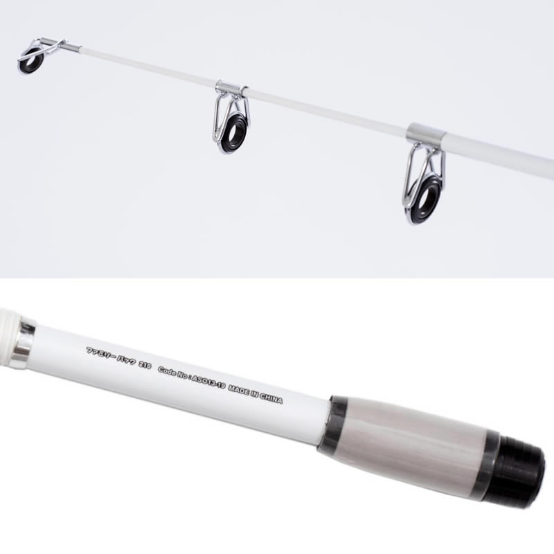 楽天市場】ファミリーパックセット 210 ホワイト ロッドリールセット