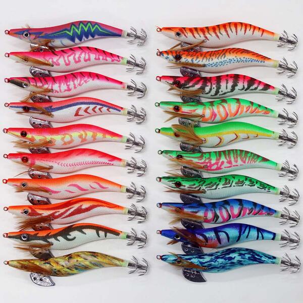 楽天市場】送料無料 3.5号 エギ 20本 セット R20egi35hXY20W 夜光イカ