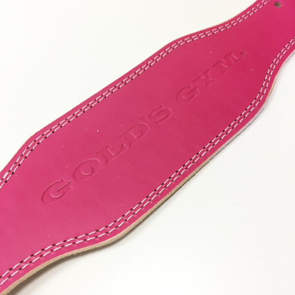 楽天市場】EXレザーベルト（ピンク XS・Sサイズ）[GOLD'S GYM_G
