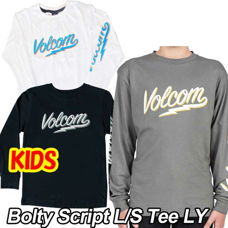 楽天市場】ボルコム Tシャツ 長袖 キッズ VOLCOM Bolty Script L/S Tee