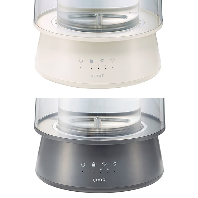 楽天市場】QUADS ガラススチーム加湿器 GLASS（グラス）｜加熱式