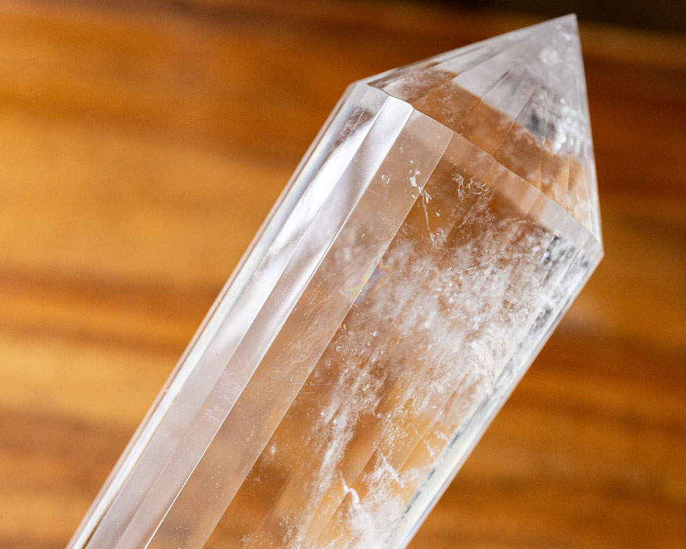 楽天市場】一点物 水晶 最大級 ヴォーゲルワンド 約154mm 約231g