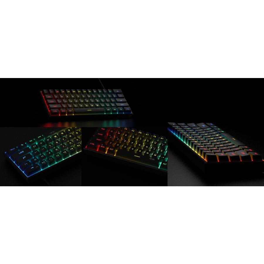 楽天市場】MageGee Mini 60% ゲーミングキーボード RGBバックライト 61