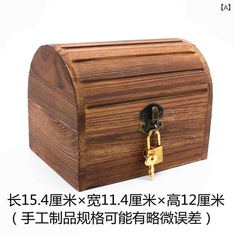 楽天市場】宝箱 鍵付き 子供 男の子 おもちゃ 収納ボックス 木製