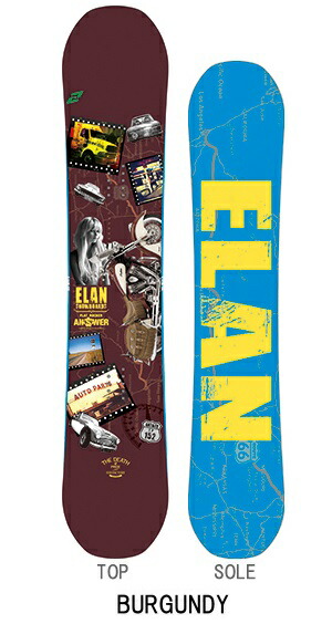 楽天市場】ELANエラン スノーボード「ANSWER/アンサー」BURGUNDY