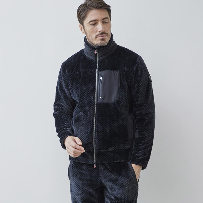 楽天市場】ムートン調 フリース ハイネック ジップブルゾン アウター