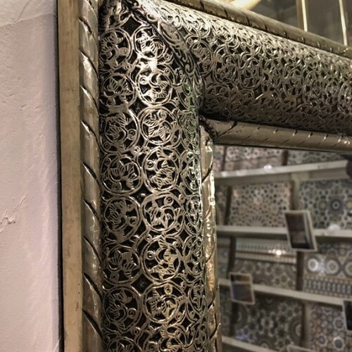 楽天市場】モロッカンミラー 「装飾ミラー M」モロッコ 鏡 モロッコ