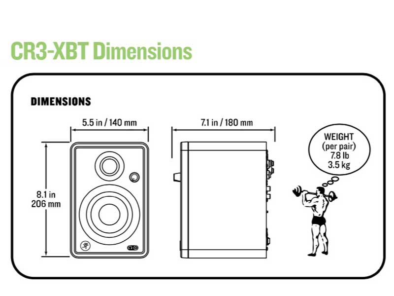 楽天市場】MACKIE マッキー CR3-XBT (ペア)◇ Bluetooth接続対応モデル