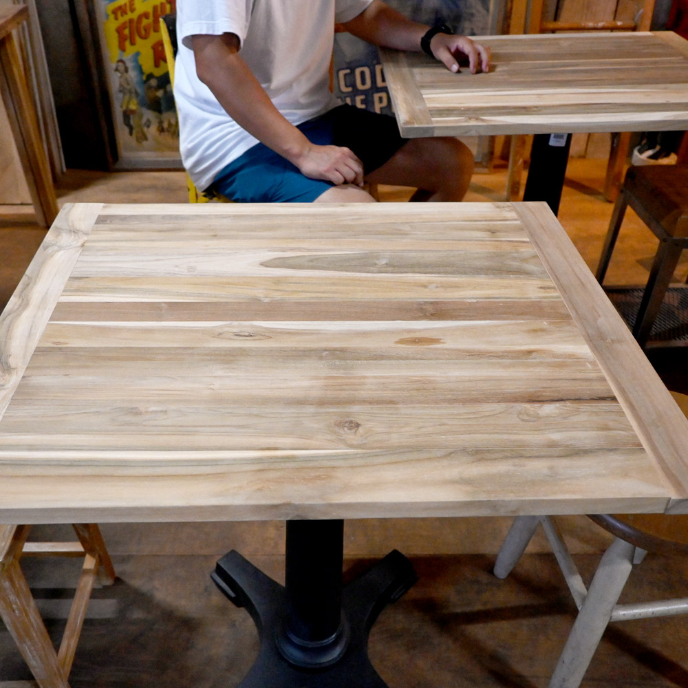 楽天市場】ストライプ チーク テーブルトップ (750×600)【75cm×60cm 天