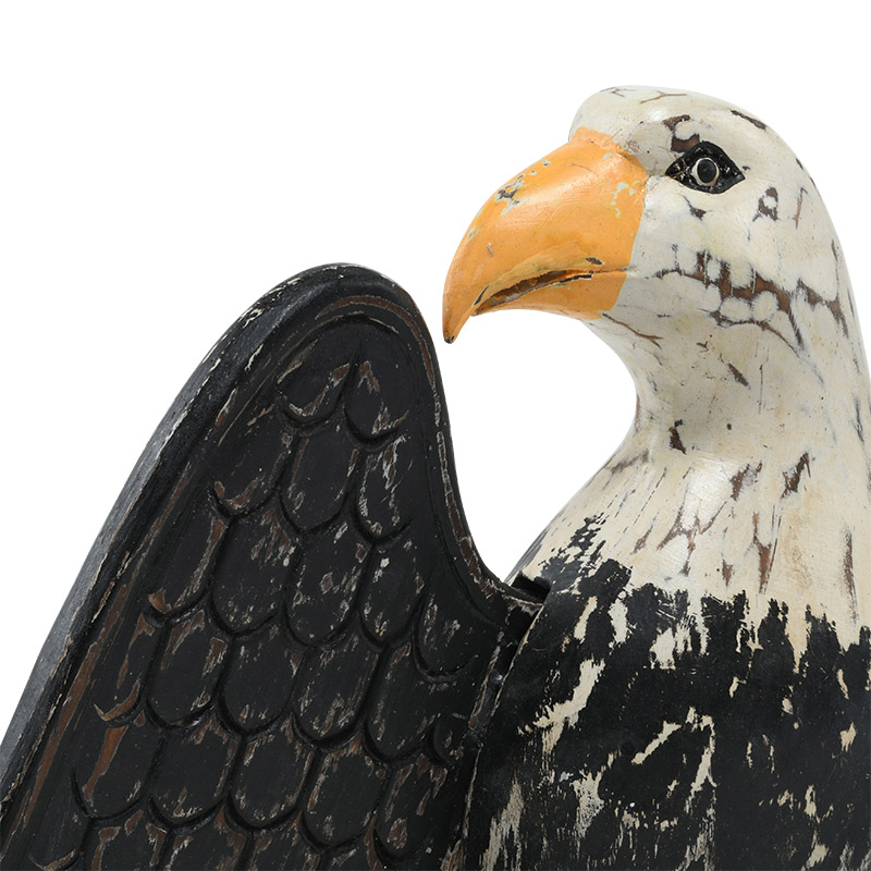 楽天市場】ウッドカービング イーグル (スプレッドウイング)【木彫り