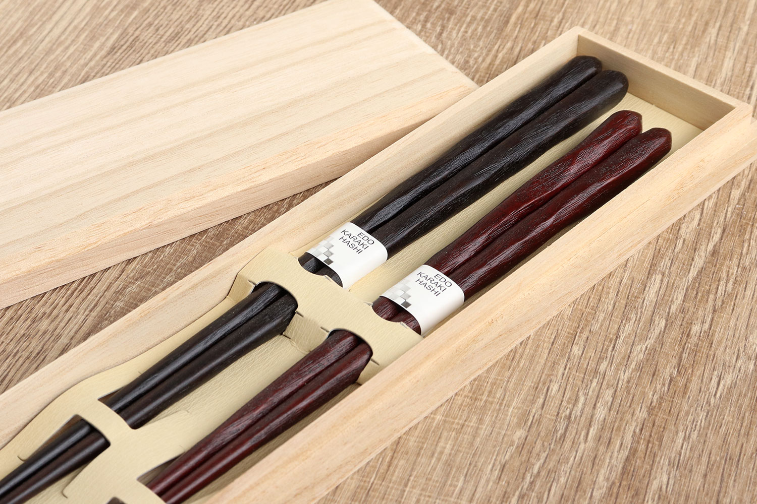 楽天市場】箸 夫婦箸 極上手彫黒檀・紫檀 桐箱入り 夫婦 ギフト 川上