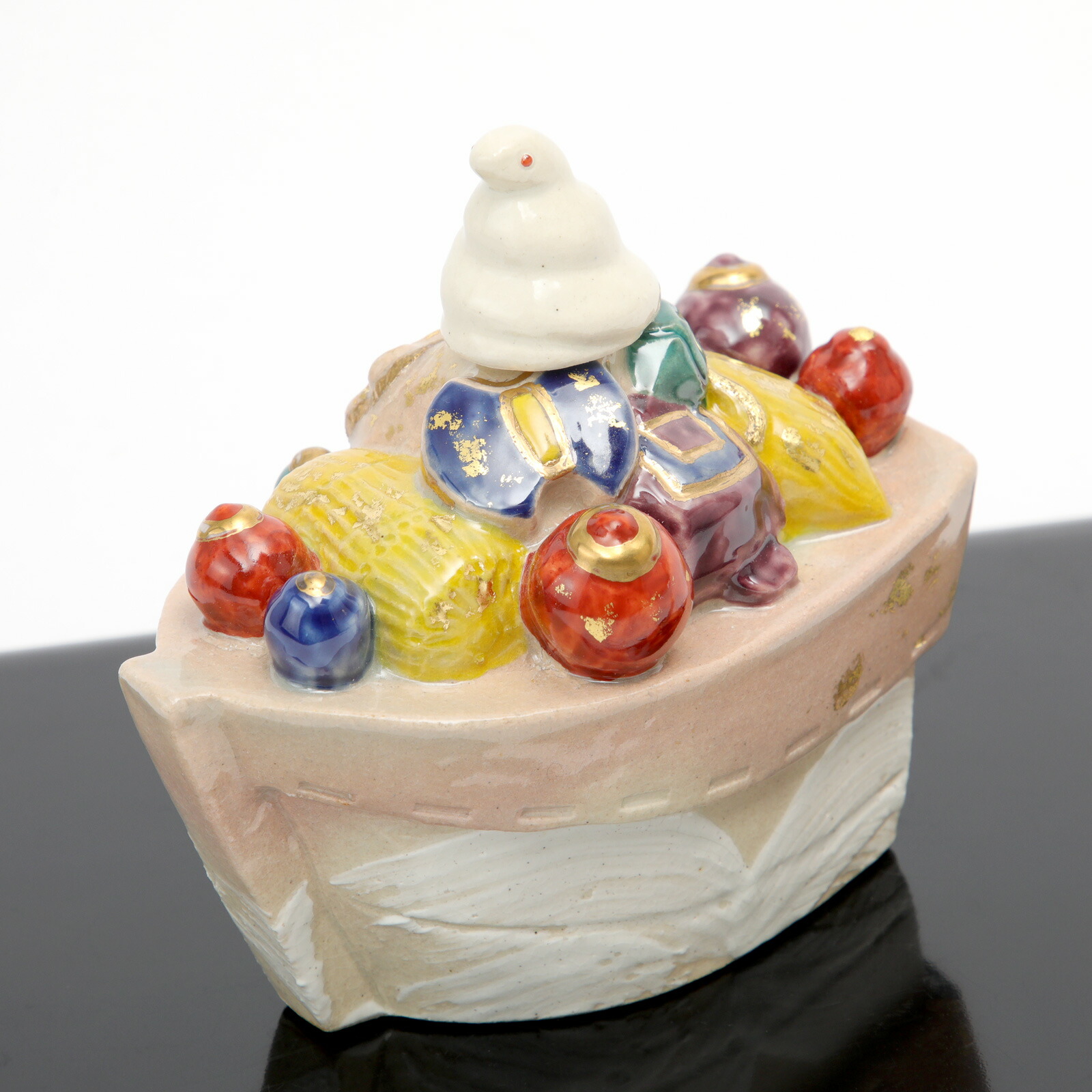 楽天市場】巳 置物 干支 六兵衛窯 宝船置物 清水六兵衛 清水焼 京焼き