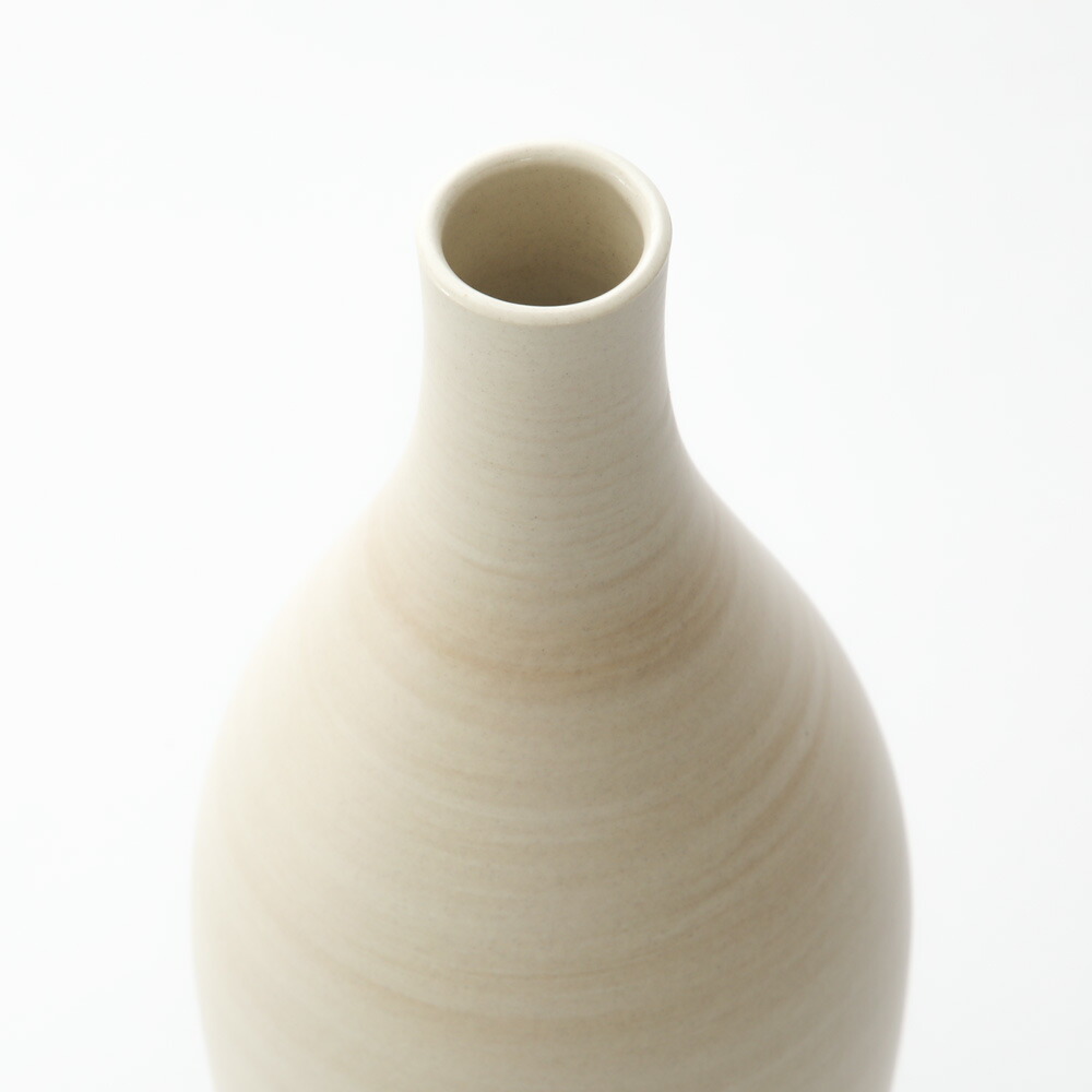 楽天市場】手引きろくろ フラワーベース「大」ホワイト 白 生成り 花器