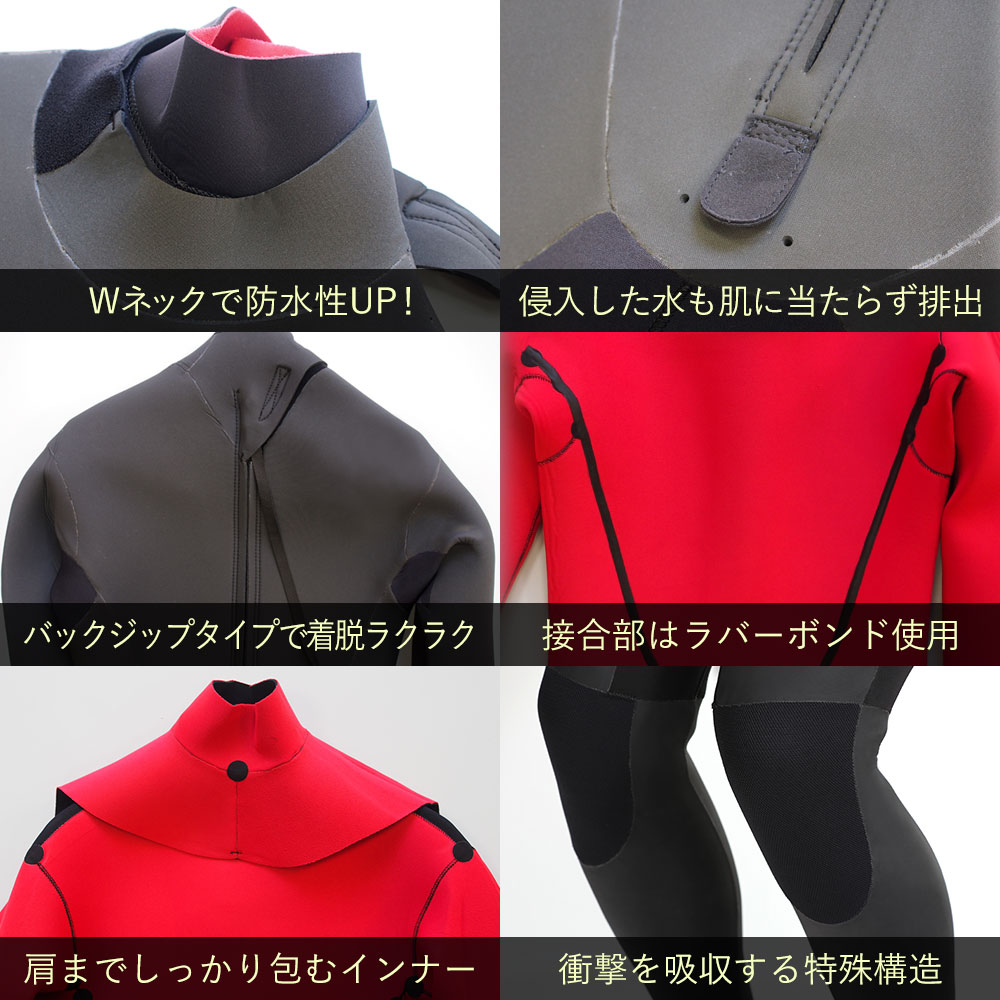 楽天市場】[ｽｰﾊﾟｰｾｰﾙ価格+ｸｰﾎﾟﾝ]セミドライ 5×3mm RSS SURF ウェット