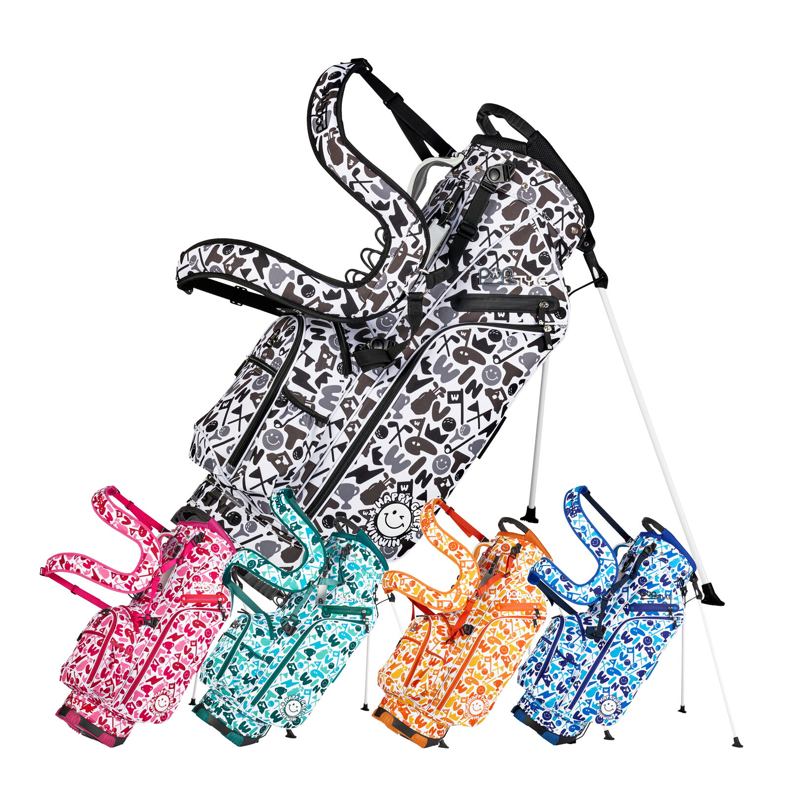 楽天市場】キャディバッグ ウィンウィン（カラーピンク）（バッグ