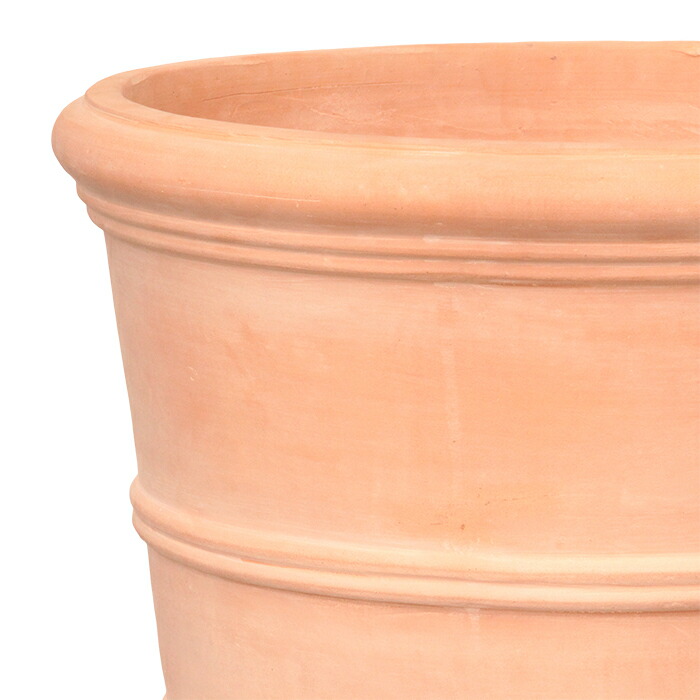 楽天市場】植木鉢 横ライン 丸リム型 素焼き鉢 テラコッタ鉢 54cm 57