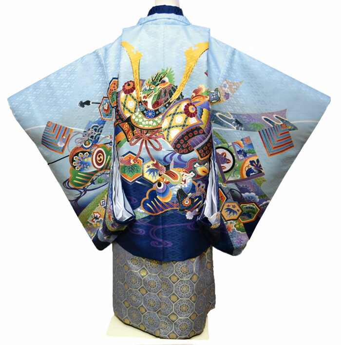 楽天市場】七五三 753 着物 男の子 袴 セット 3歳羽織袴 フルセット 兜