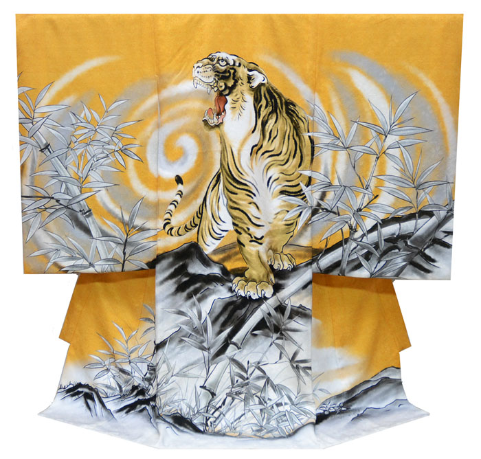 楽天市場】お宮参り 男の子 着物 男児 正絹 初着 産着 お祝い着 虎